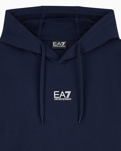 EA7 Cotton pullover hooded sweatshirt from Core Identity