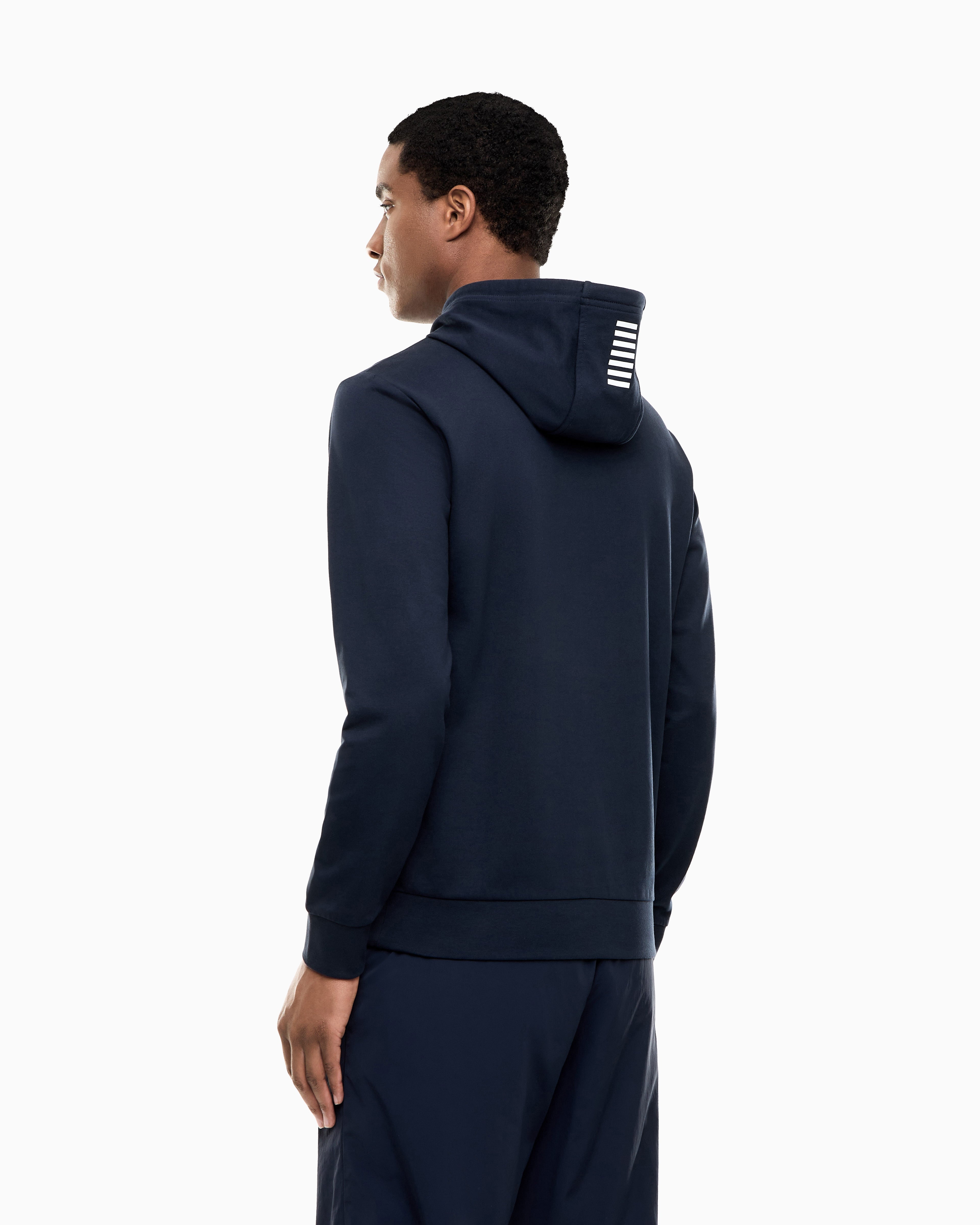 EA7 Cotton pullover hooded sweatshirt from Core Identity