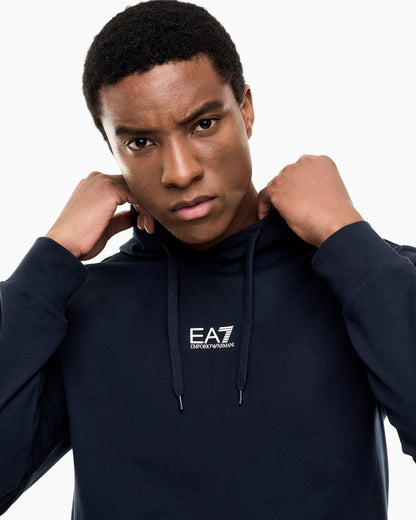 EA7 Cotton pullover hooded sweatshirt from Core Identity
