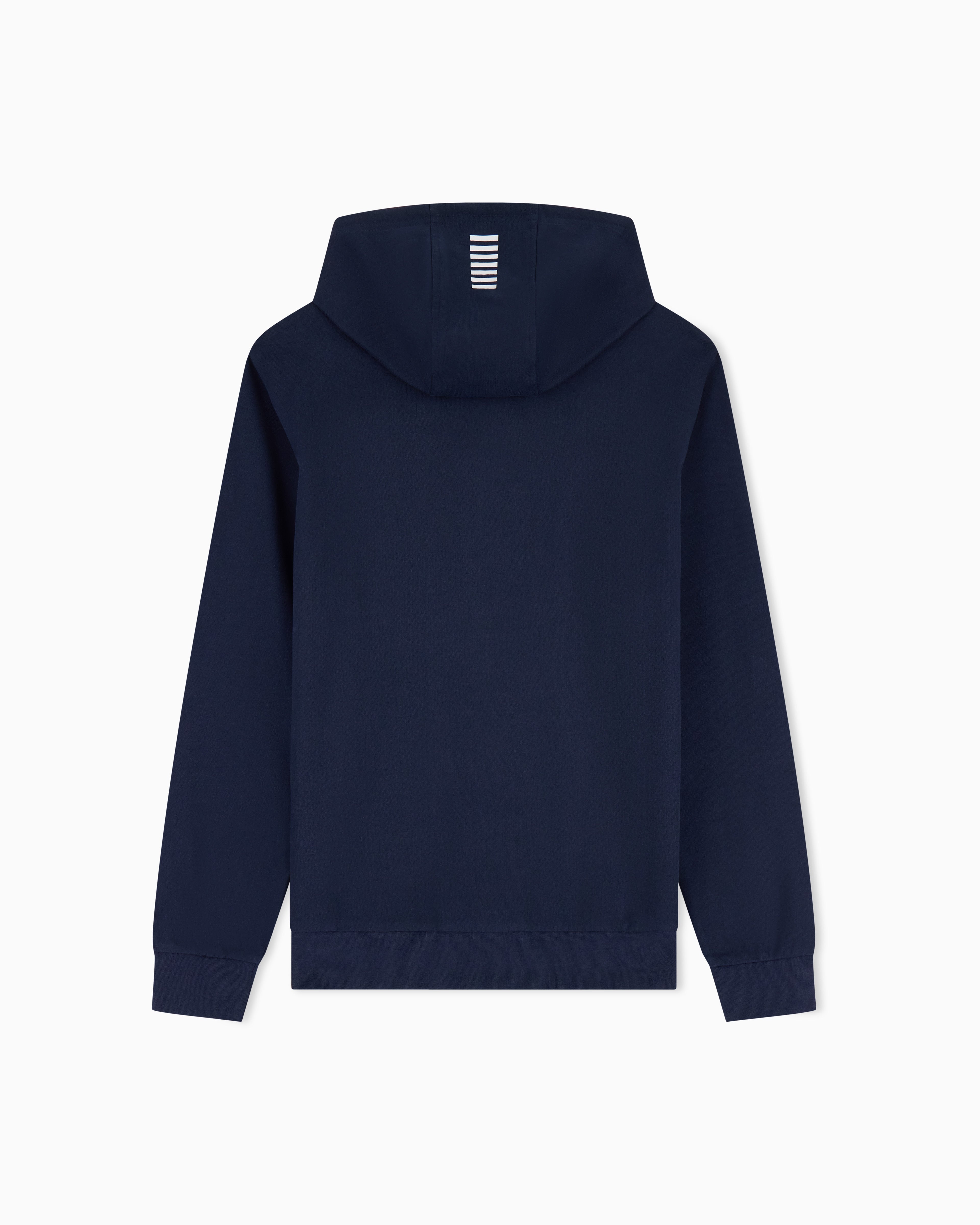 EA7 Cotton pullover hooded sweatshirt from Core Identity