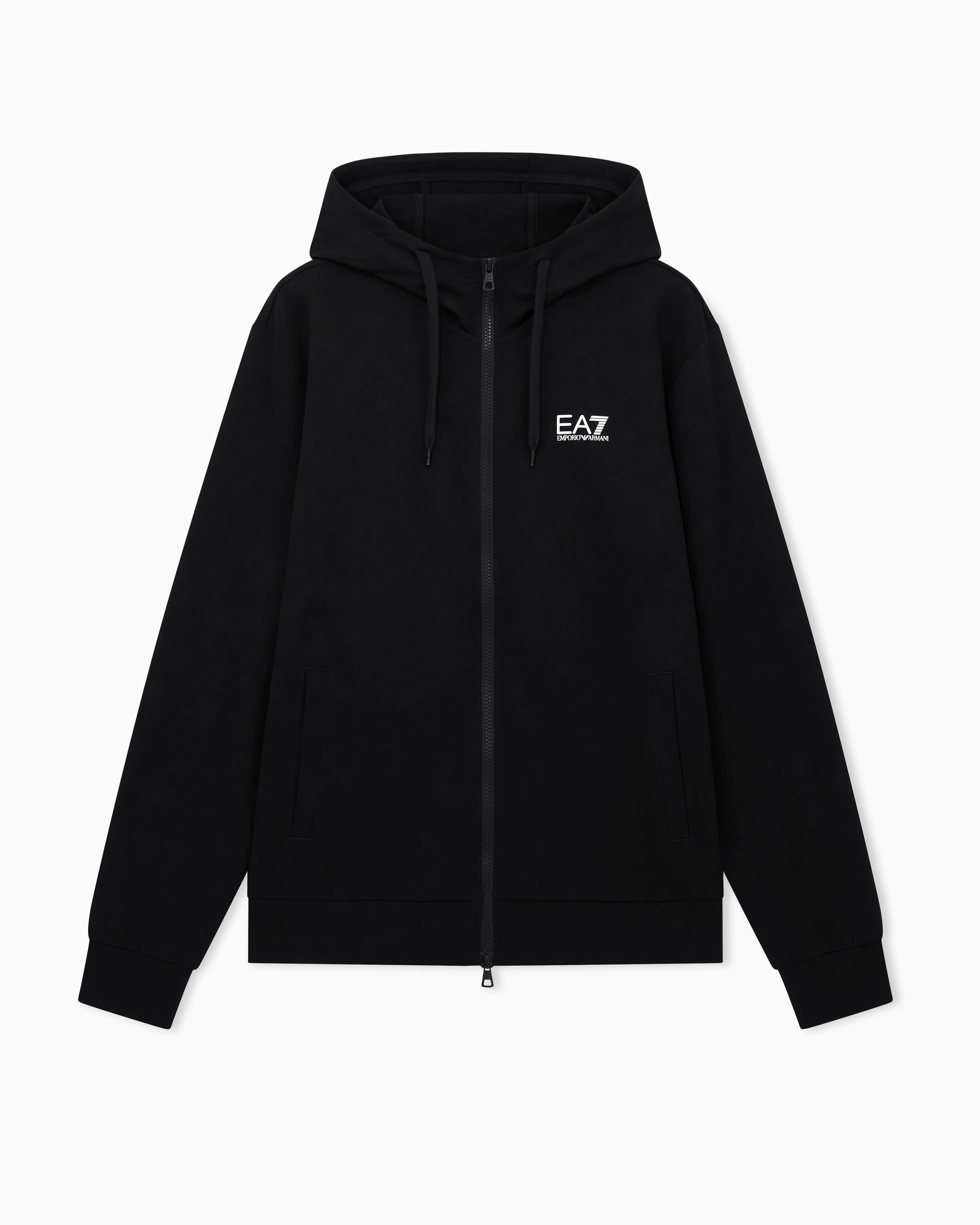 EA7 Fleece sweatshirt Core Identity in cotton with a chest logo