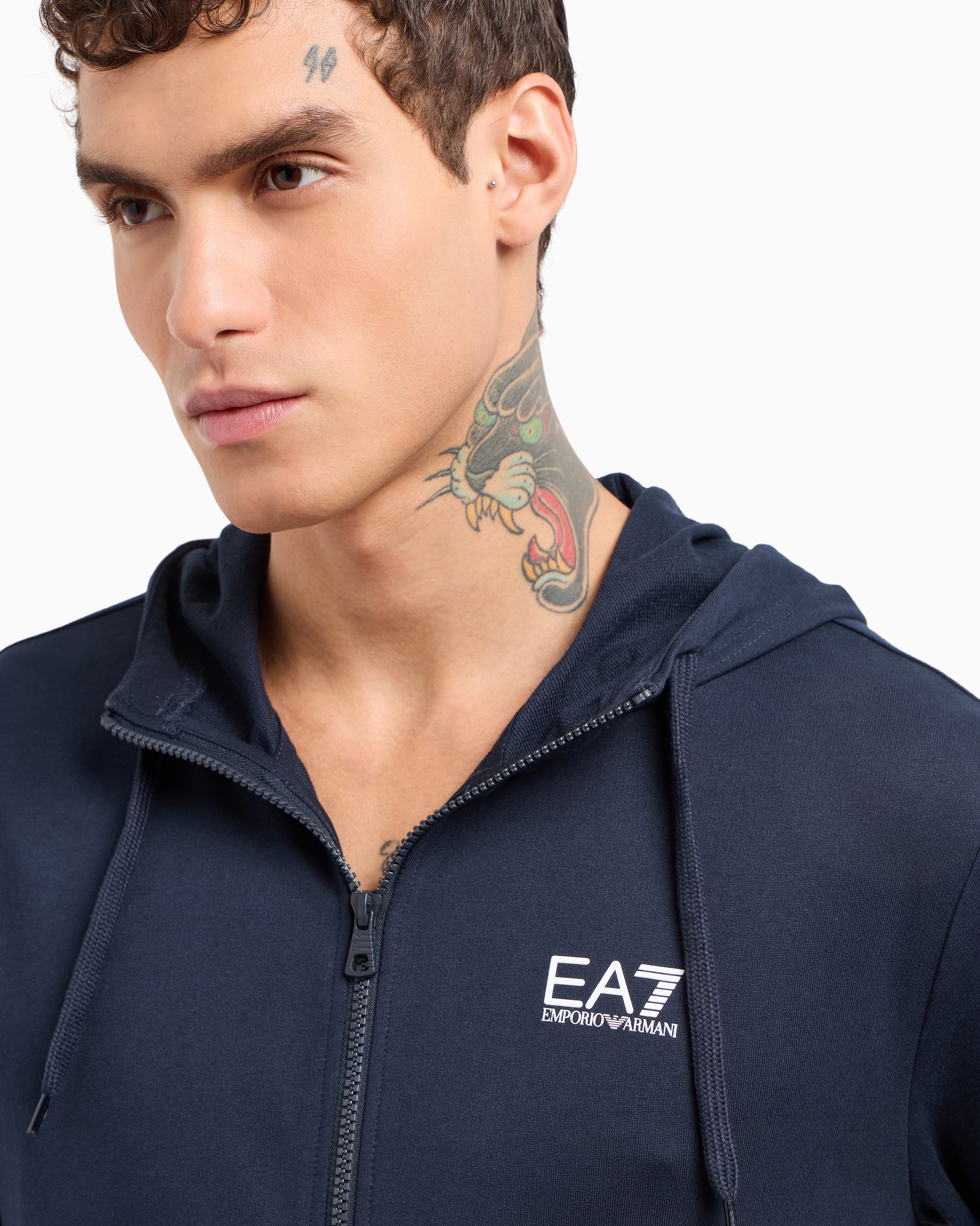 EA7 Core Identity cotton crew-neck sweatshirt