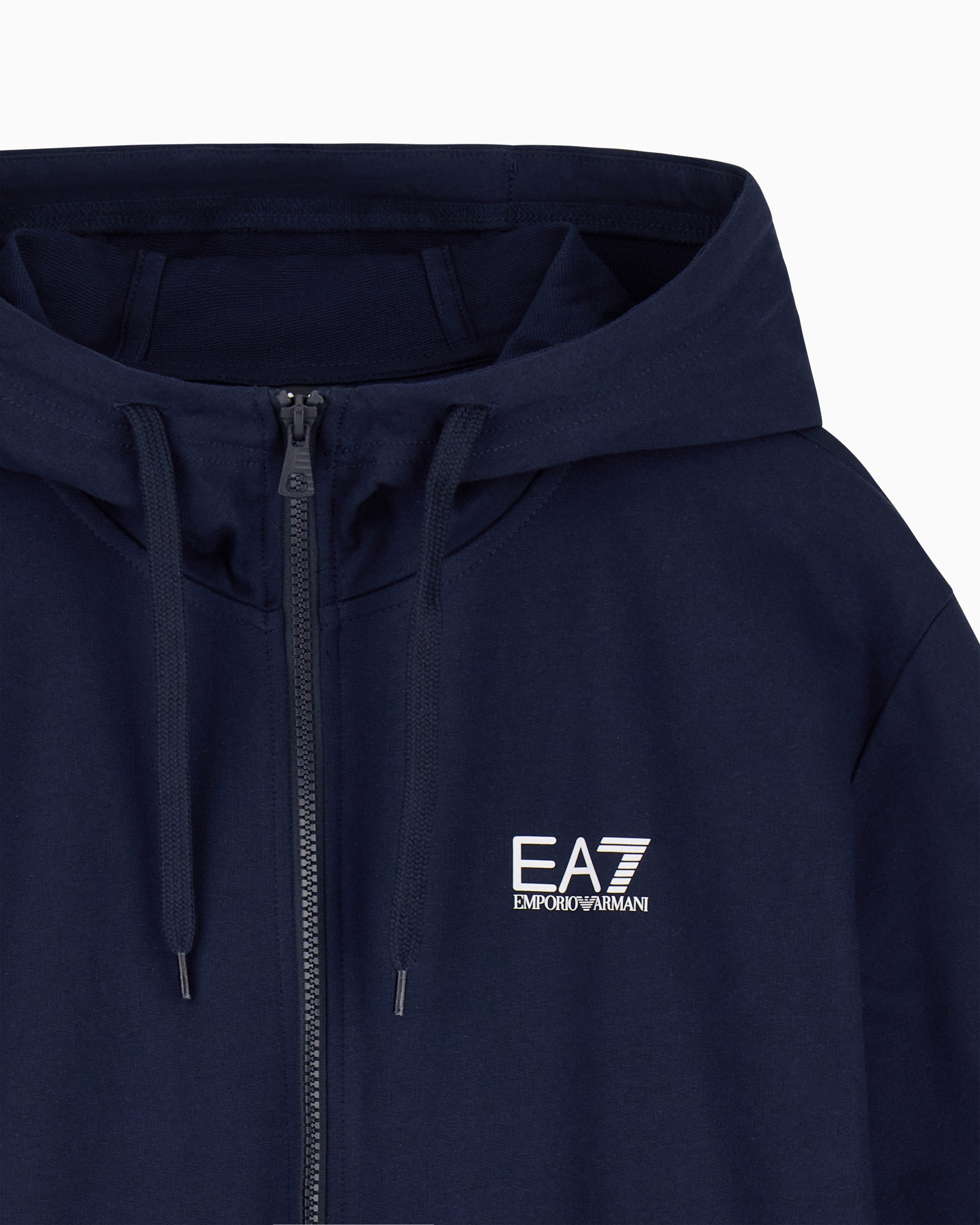 EA7 Fleece sweatshirt Core Identity in cotton with a chest logo