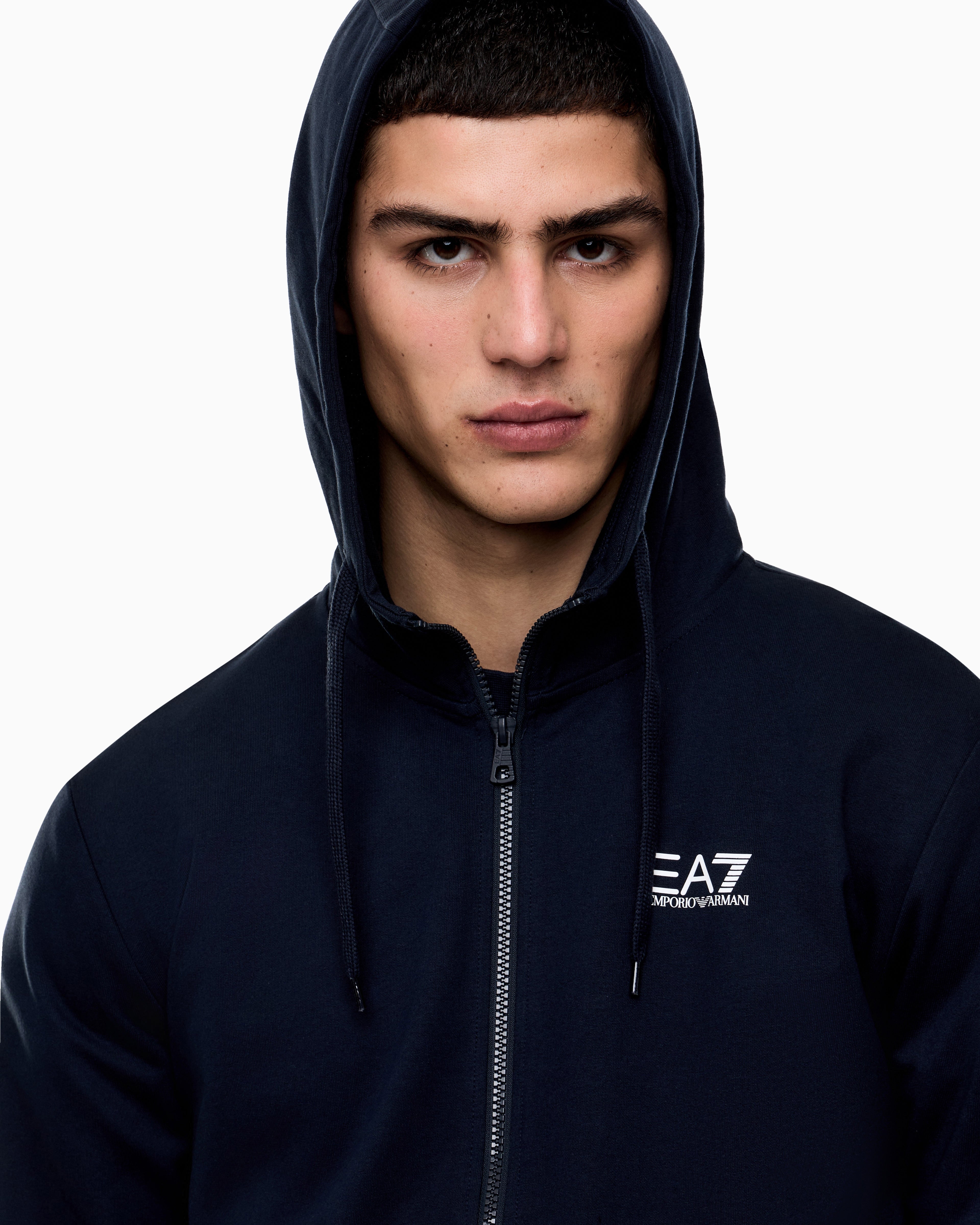 EA7 Fleece sweatshirt Core Identity in cotton with a chest logo