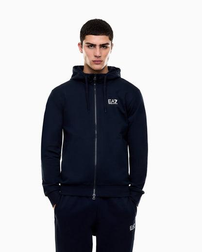 EA7 Fleece sweatshirt Core Identity in cotton with a chest logo