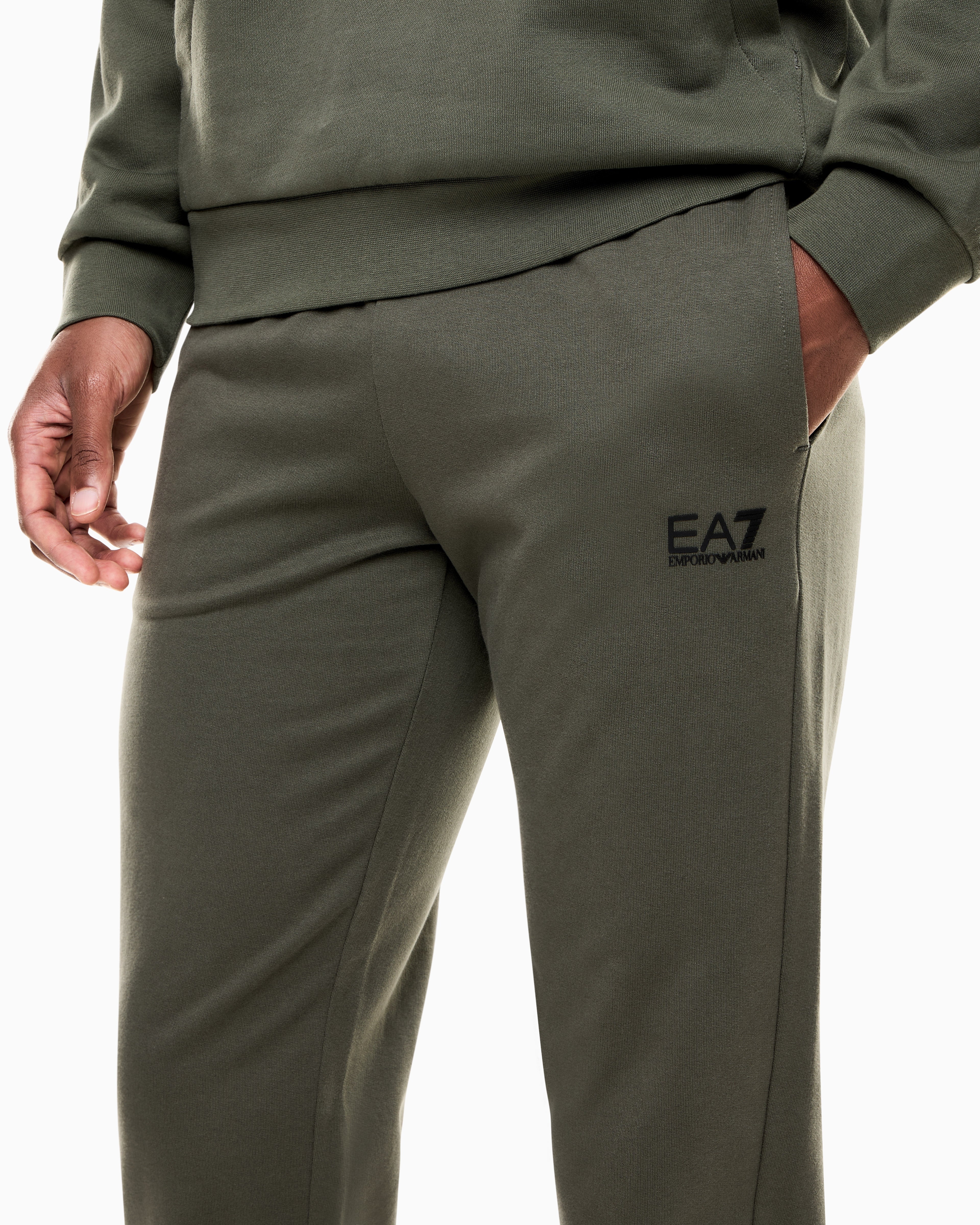 EA7 Core Identity cotton jogger pants