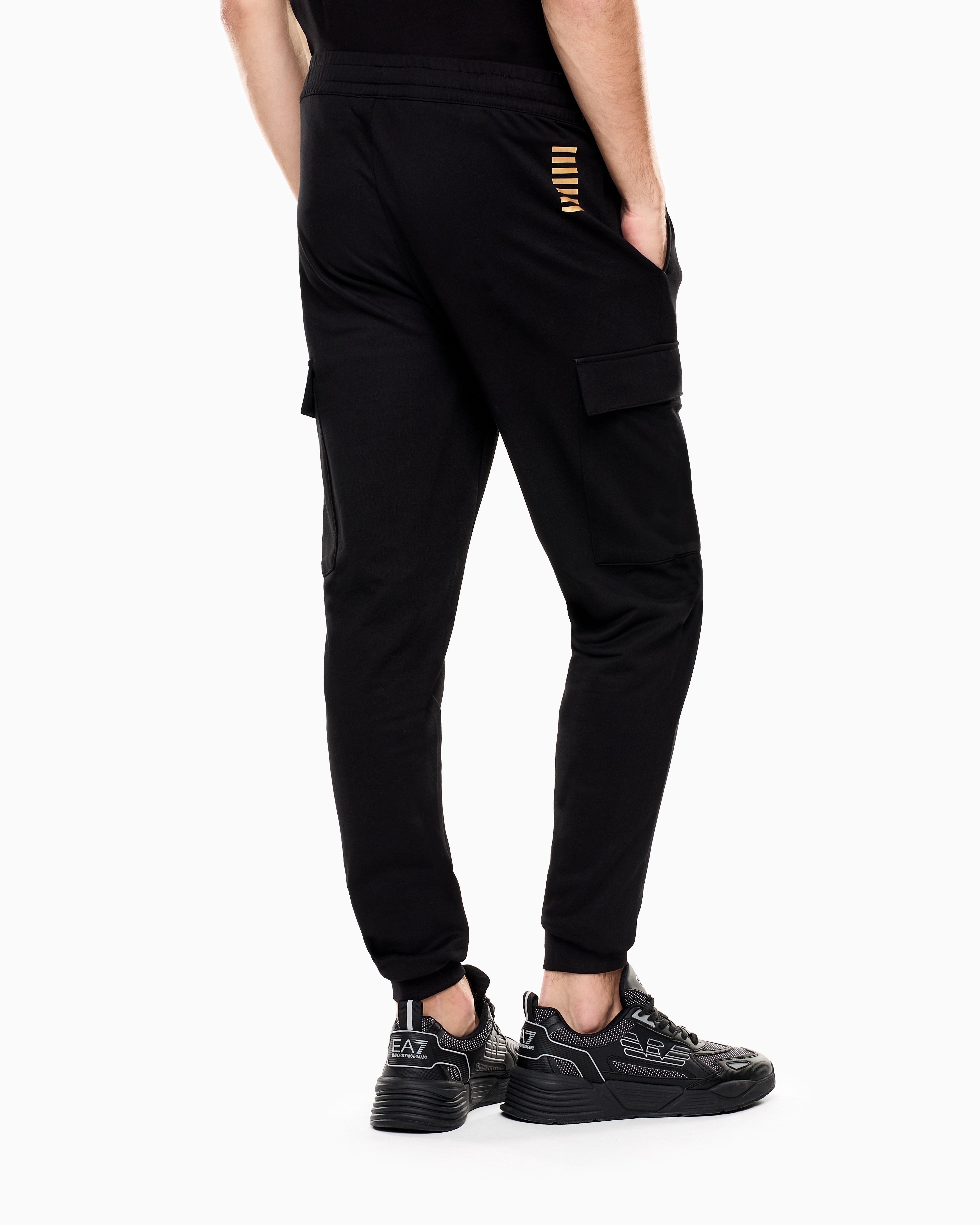 EA7 Core Identity cotton cargo trousers