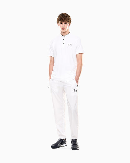 EA7 Ventus7 polo with henley collar Tennis Pro