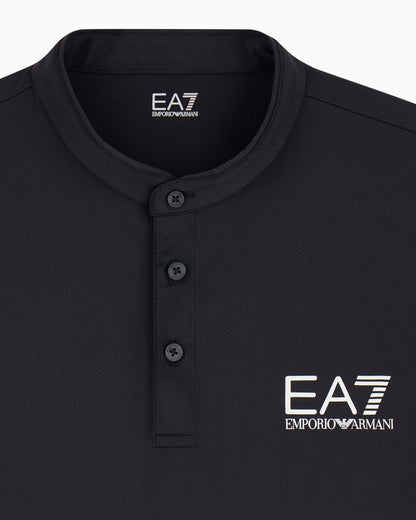 EA7 Ventus7 polo with henley collar Tennis Pro