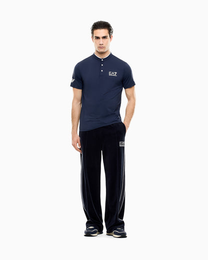EA7 Ventus7 polo with henley collar Tennis Pro