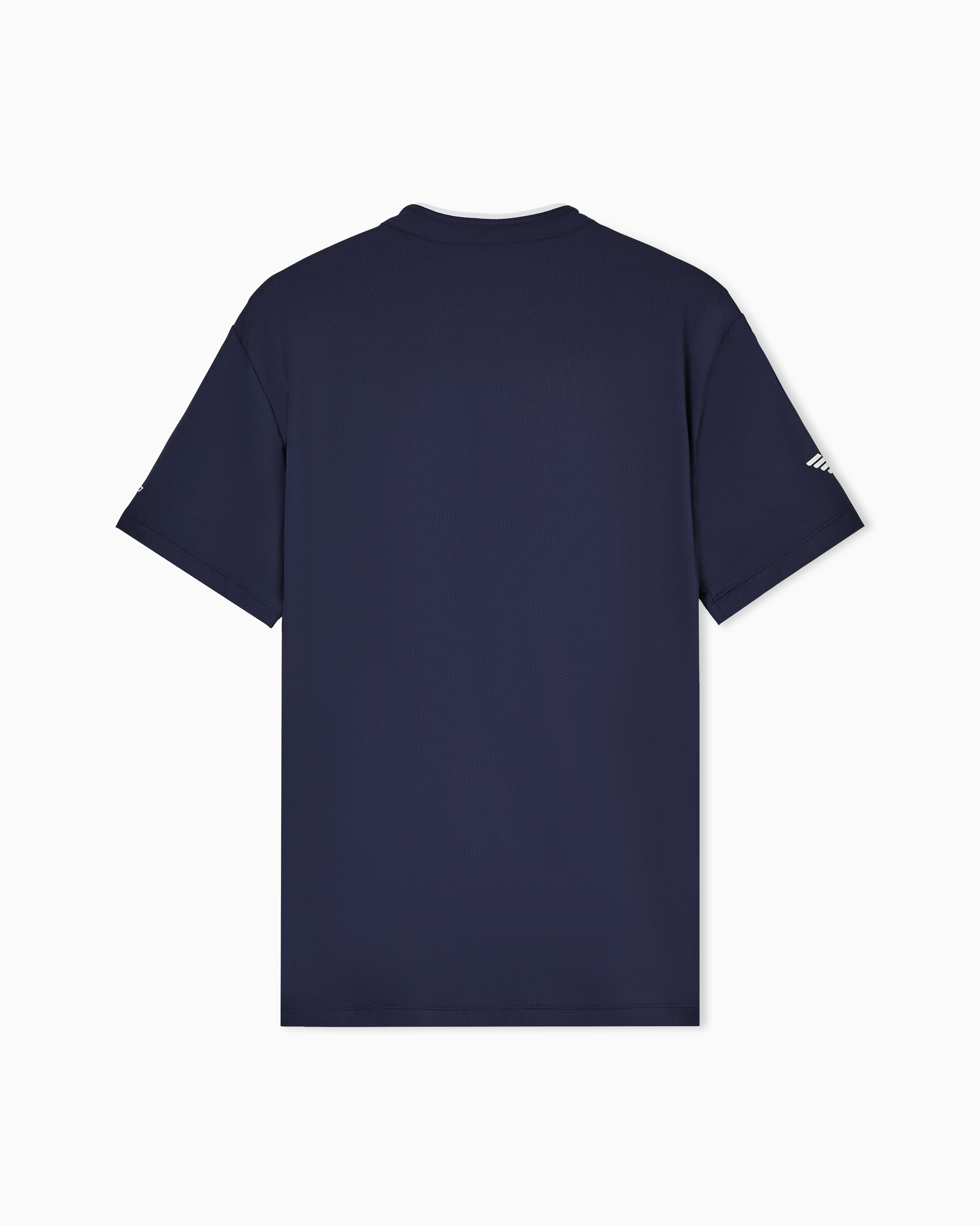 EA7 Tennis Pro Henley-collar polo shirt in VENTUS7 technical fabric