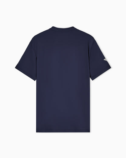 EA7 Tennis Pro Henley-collar polo shirt in VENTUS7 technical fabric