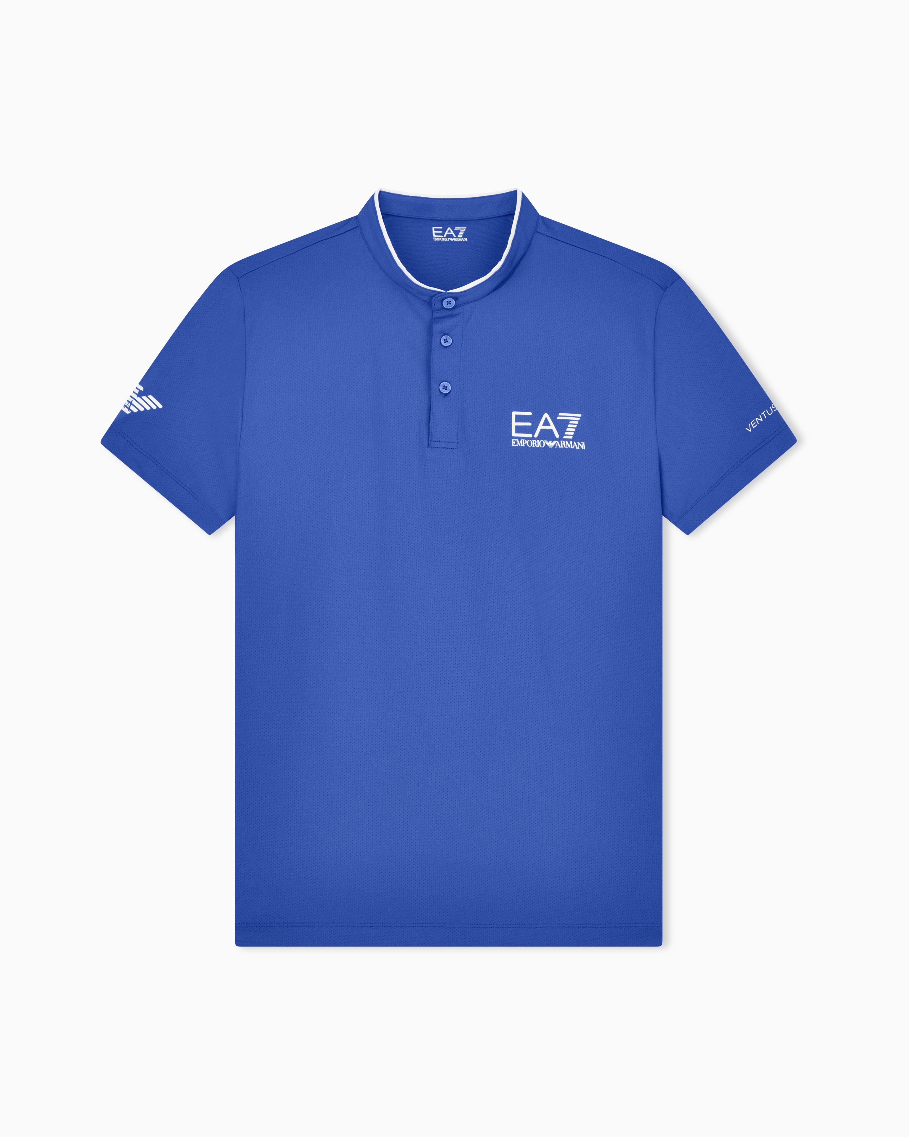 EA7 Ventus7 polo with henley collar Tennis Pro
