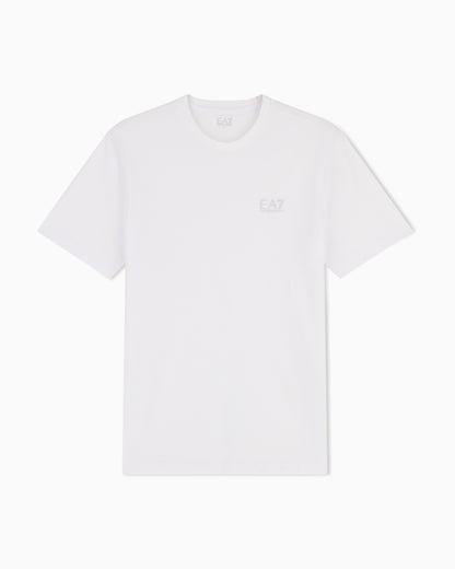 EA7 Cotton shirt in Pima jersey with crew neck Core Identity