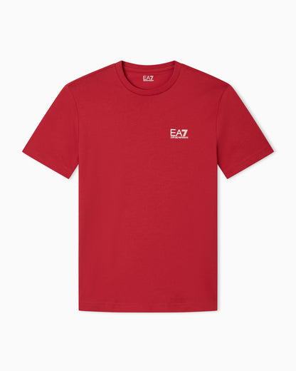 EA7 Cotton shirt in Pima jersey with crew neck Core Identity