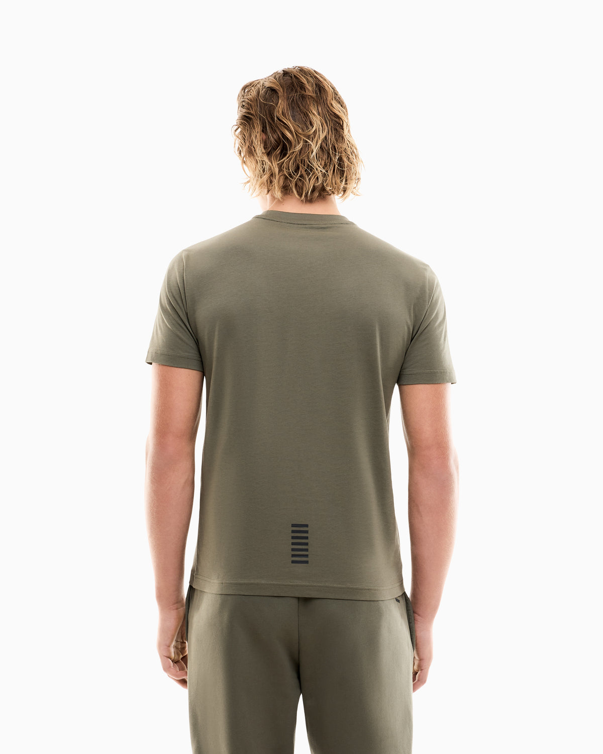 EA7 Cotton shirt in Pima jersey with crew neck Core Identity