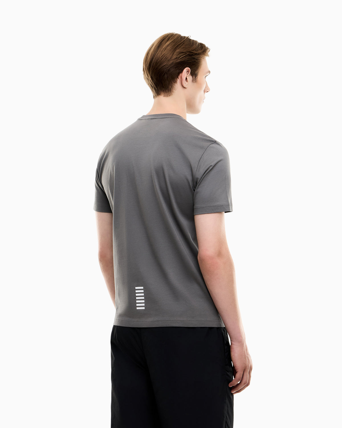 EA7 Cotton shirt in Pima jersey with crew neck Core Identity
