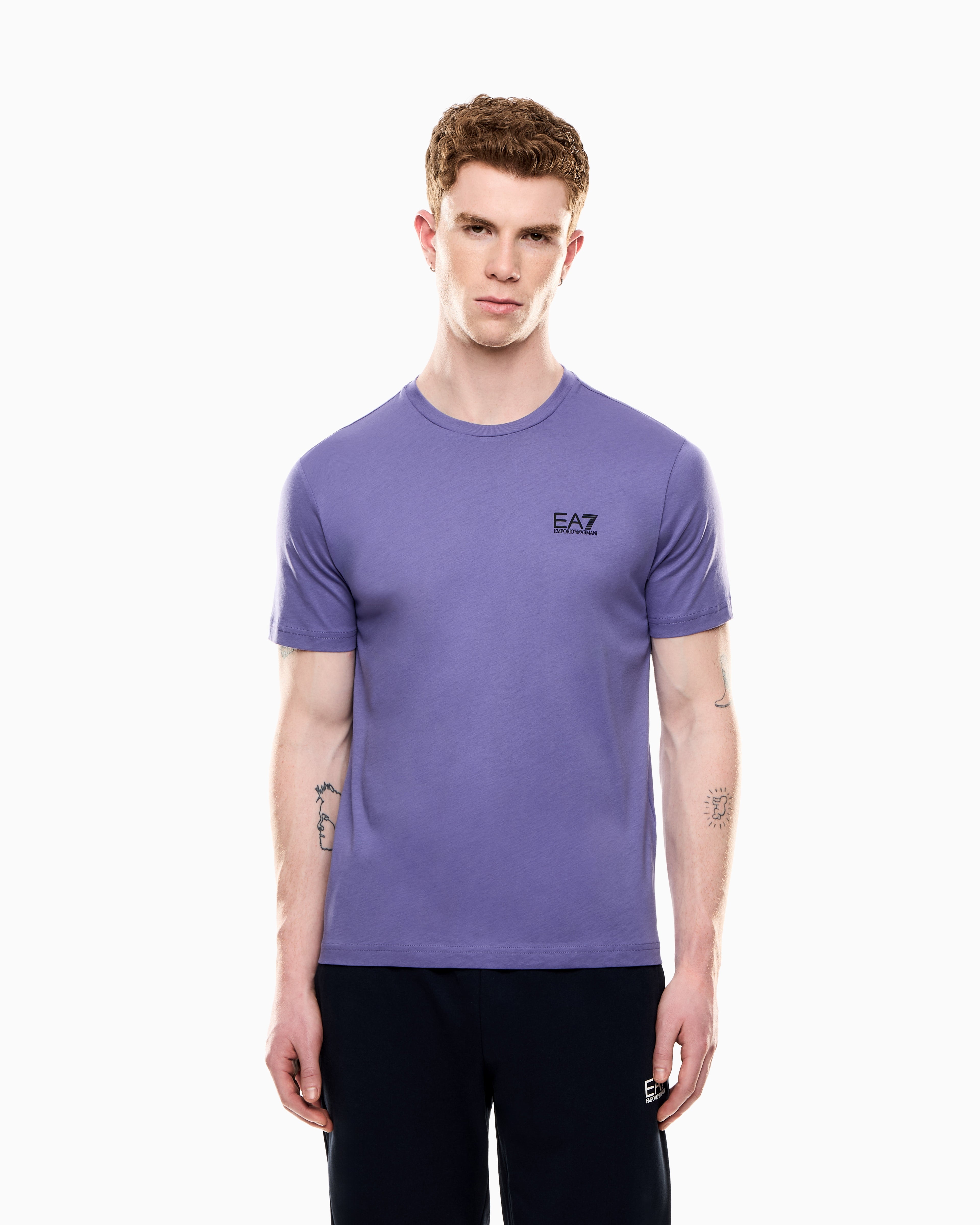 EA7 Pima cotton Core Identity T-shirt