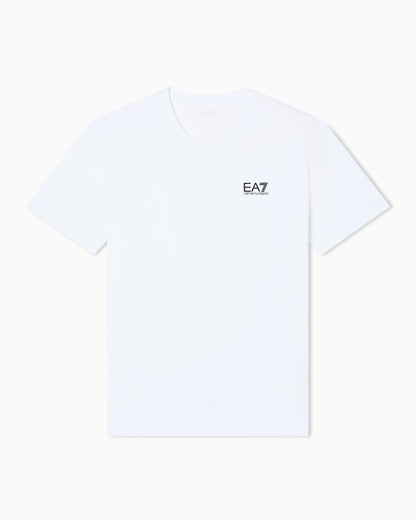 EA7 Core Identity stretch cotton jersey V-neck T-shirt