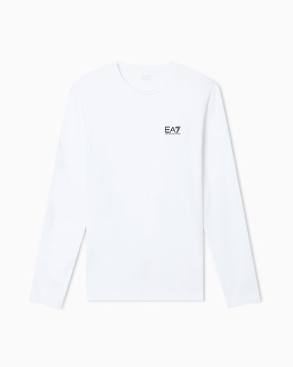 EA7 Long-sleeved cotton Core Identity T-shirt