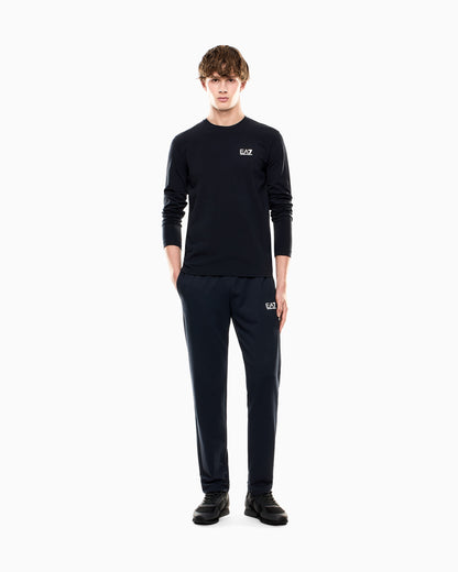 EA7 Long-sleeved cotton Core Identity T-shirt