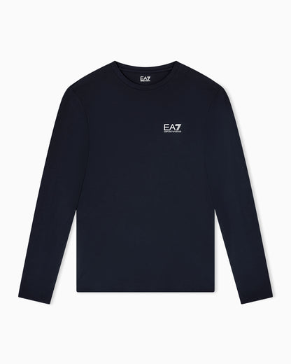 EA7 Long-sleeved cotton Core Identity T-shirt