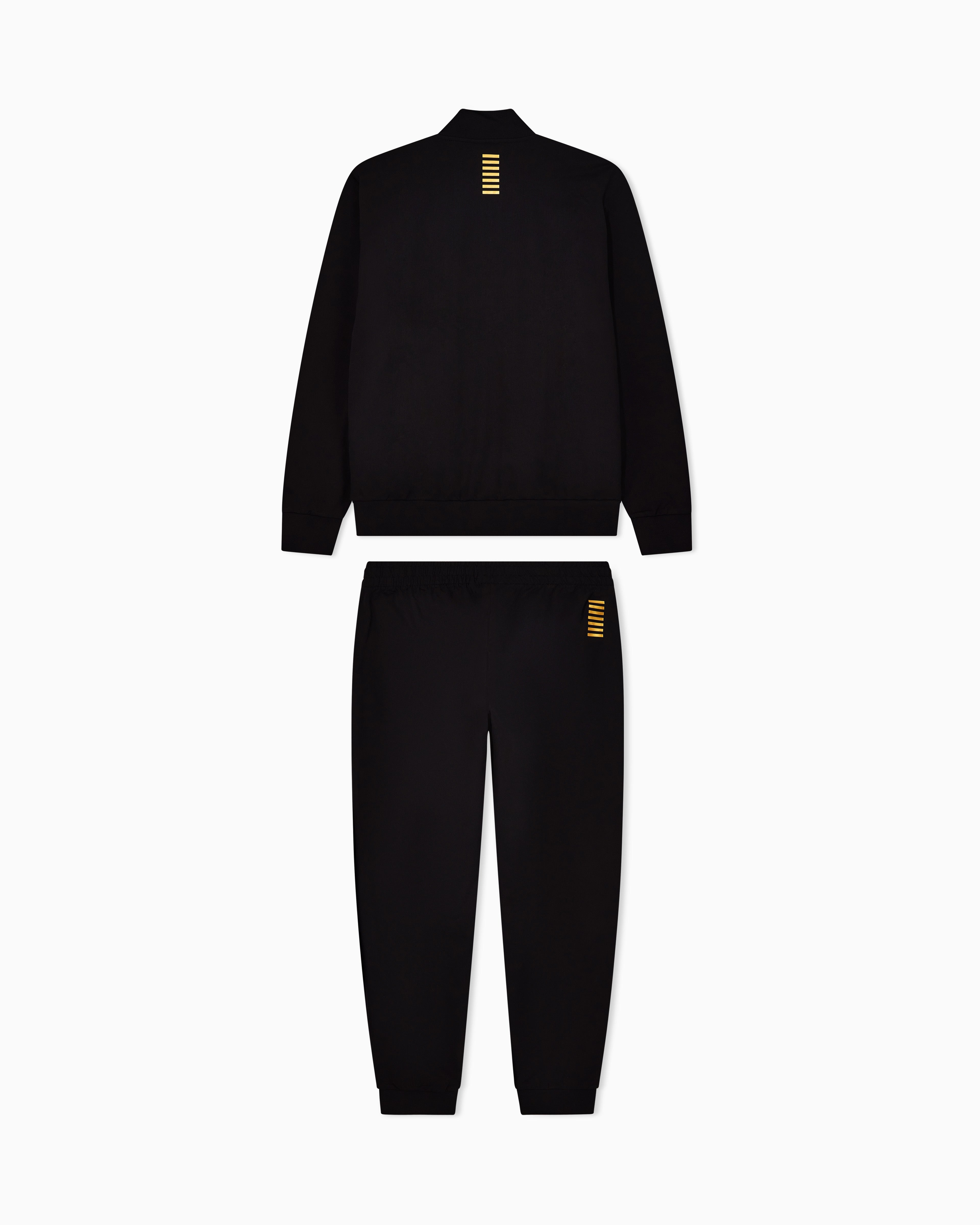 EA7 Cotton suit with zip and stand collar Core Identity