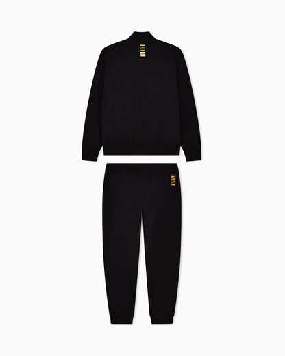 EA7 Cotton suit with zip and stand collar Core Identity