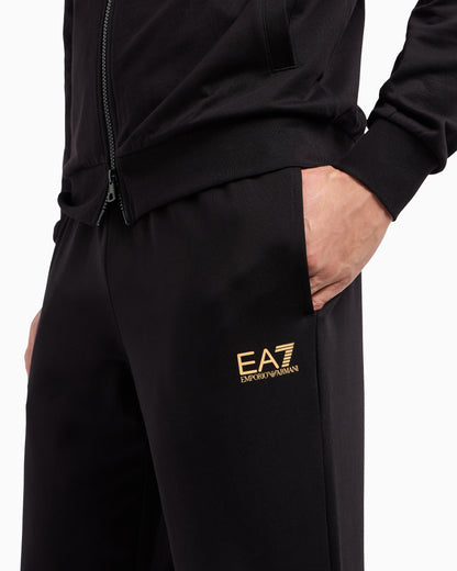 EA7 Core Identity cotton-jersey tracksuit