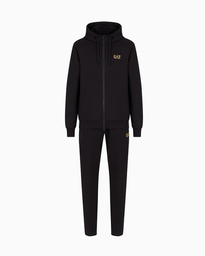 EA7 Core Identity cotton-jersey tracksuit
