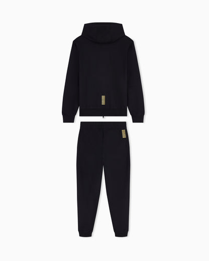 EA7 Cotton two-piece suit with a zip hoodie Core Identity