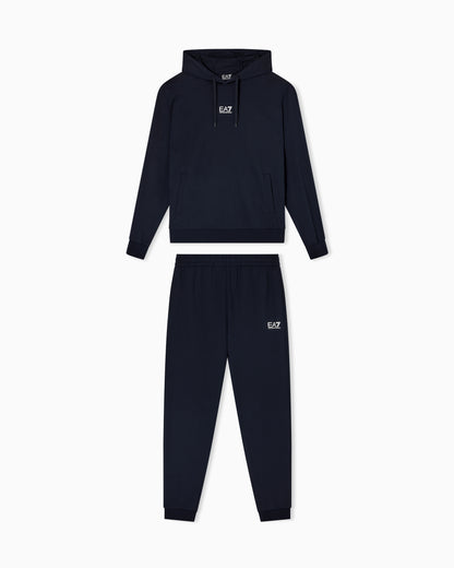 EA7 Cotton business suit with hoodie and joggers Core Identity