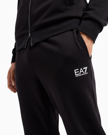 EA7 Core Identity cotton-blend hooded tracksuit