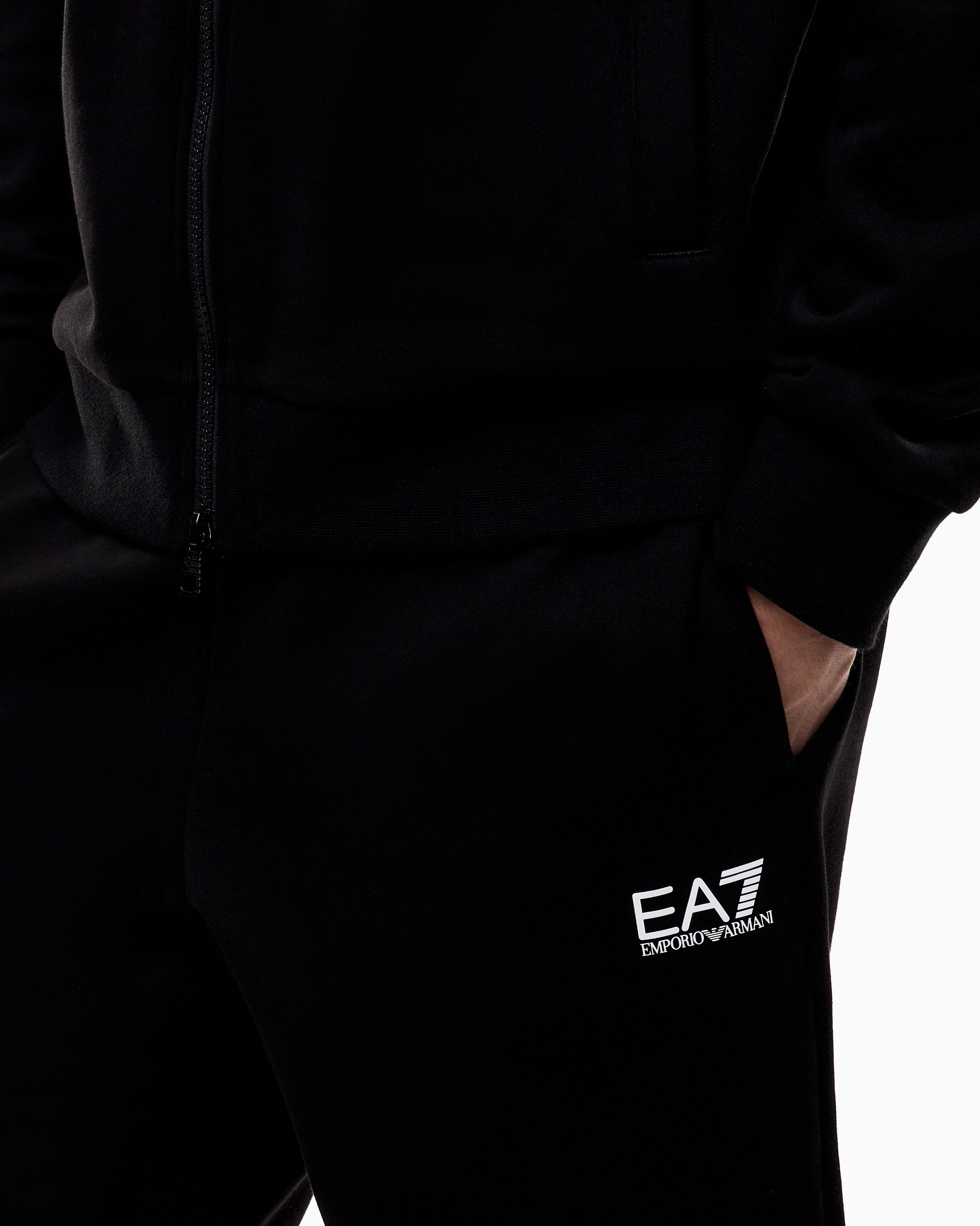 EA7 Suit tracksuit with hood and zip Core Identity