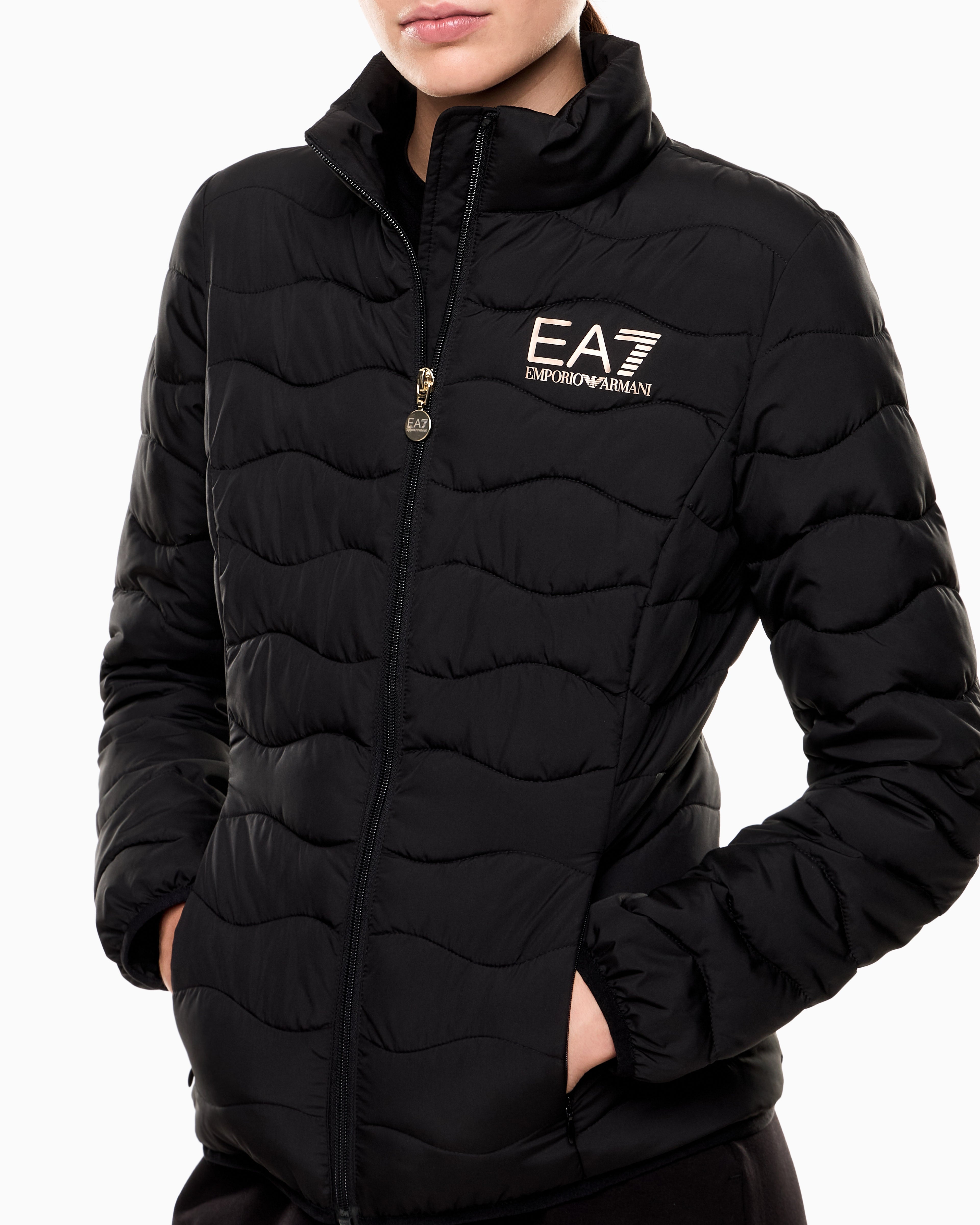 EA7 Windbreaker jacket with wavy striped quilting Core Lady