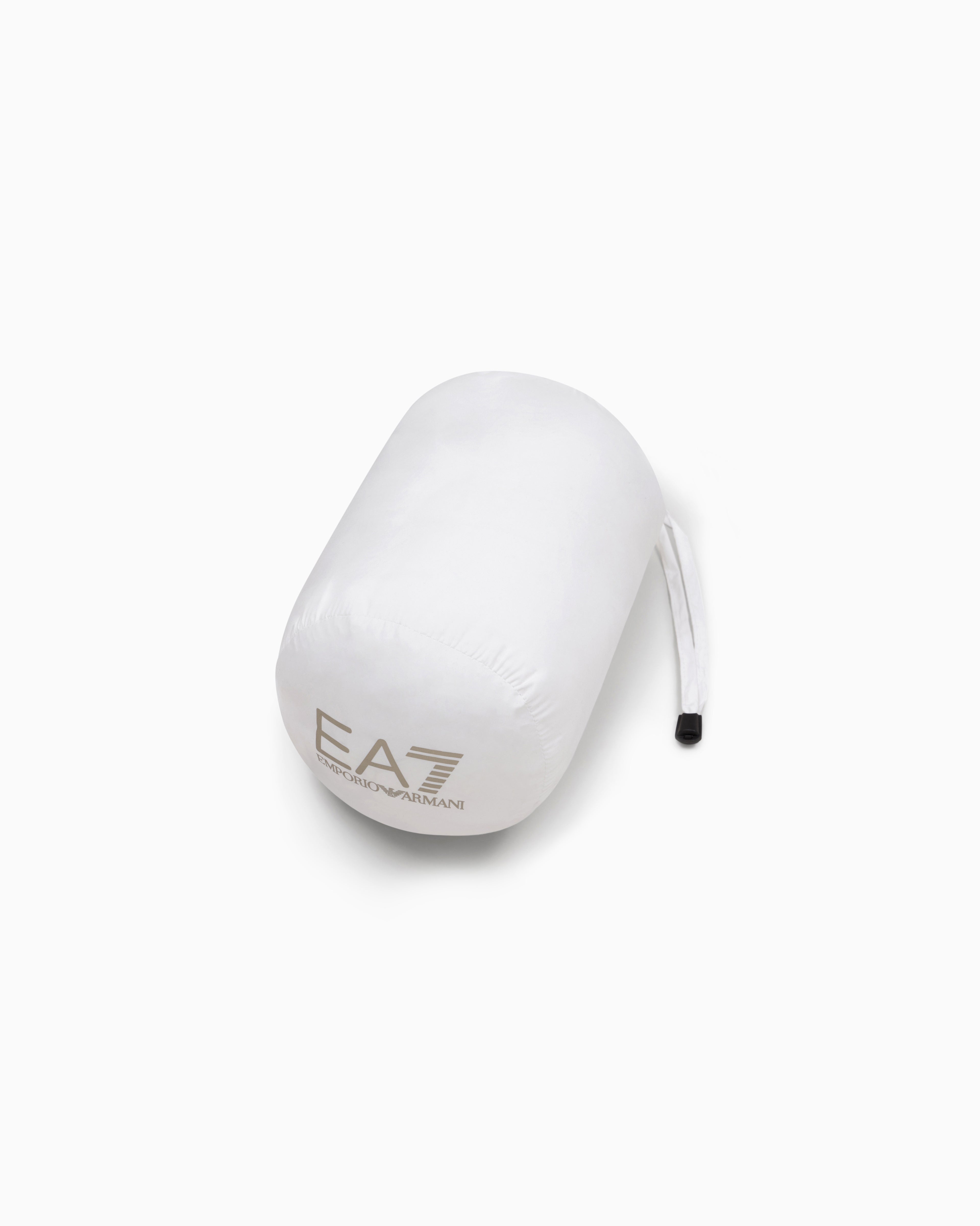 EA7 Core Lady recycled technical fabric padded hooded jacket