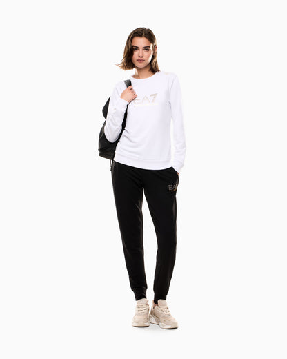 EA7 Evolution stretch viscose-blend crew-neck sweatshirt