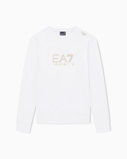 EA7 Evolution stretch viscose-blend crew-neck sweatshirt