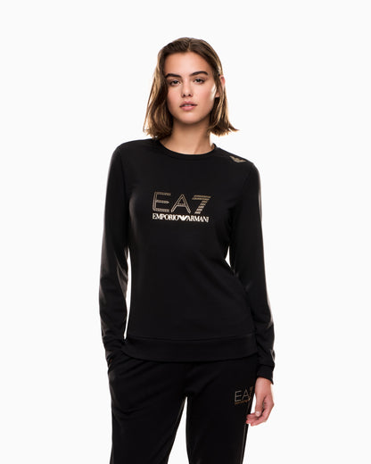 EA7 Evolution stretch viscose-blend crew-neck sweatshirt