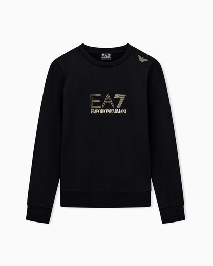 EA7 Evolution stretch viscose-blend crew-neck sweatshirt