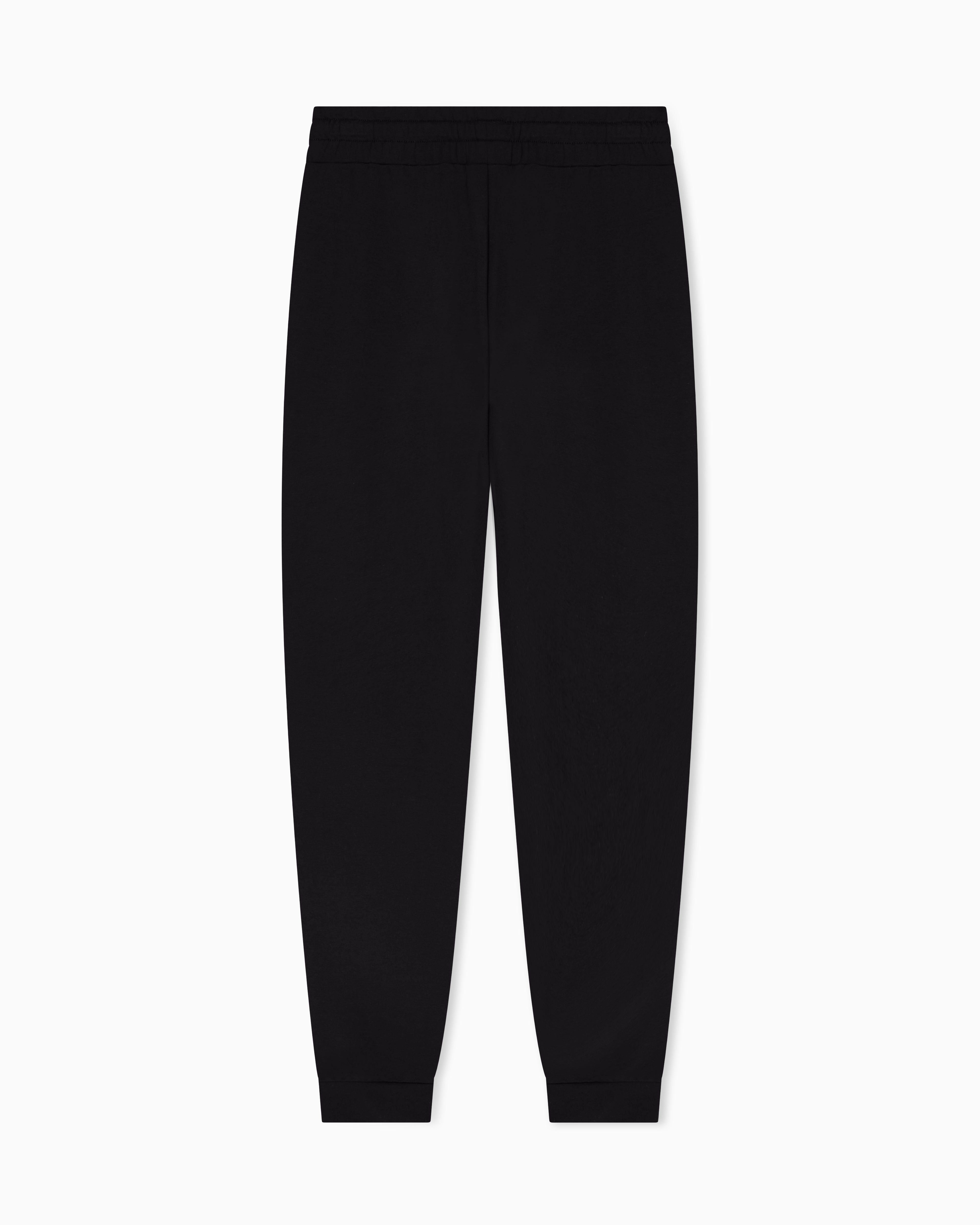 EA7 Viscose joggers with a studded logo and drawstring Evolution