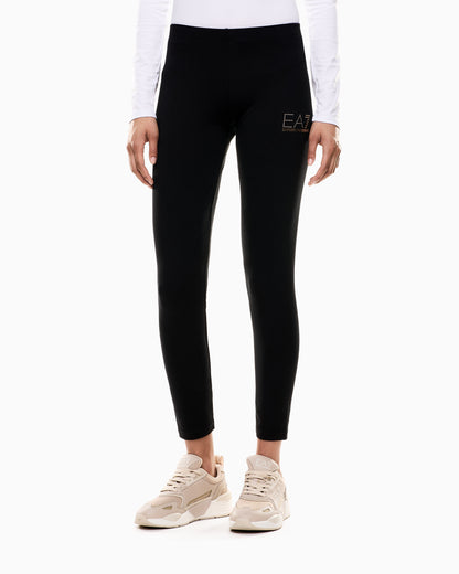 EA7 Evolution stretch cotton-jersey leggings
