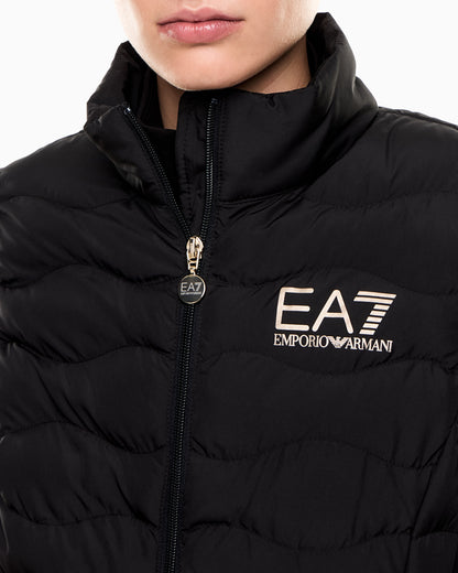 EA7 Nylon gilet with lightly padded wave quilting Core Lady