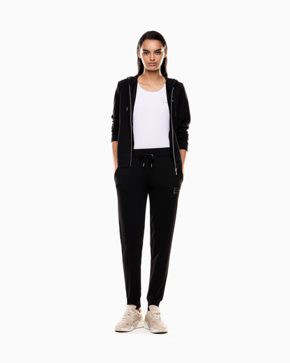 EA7 Stretch crew neck slim t-shirt with micro studs Evolution