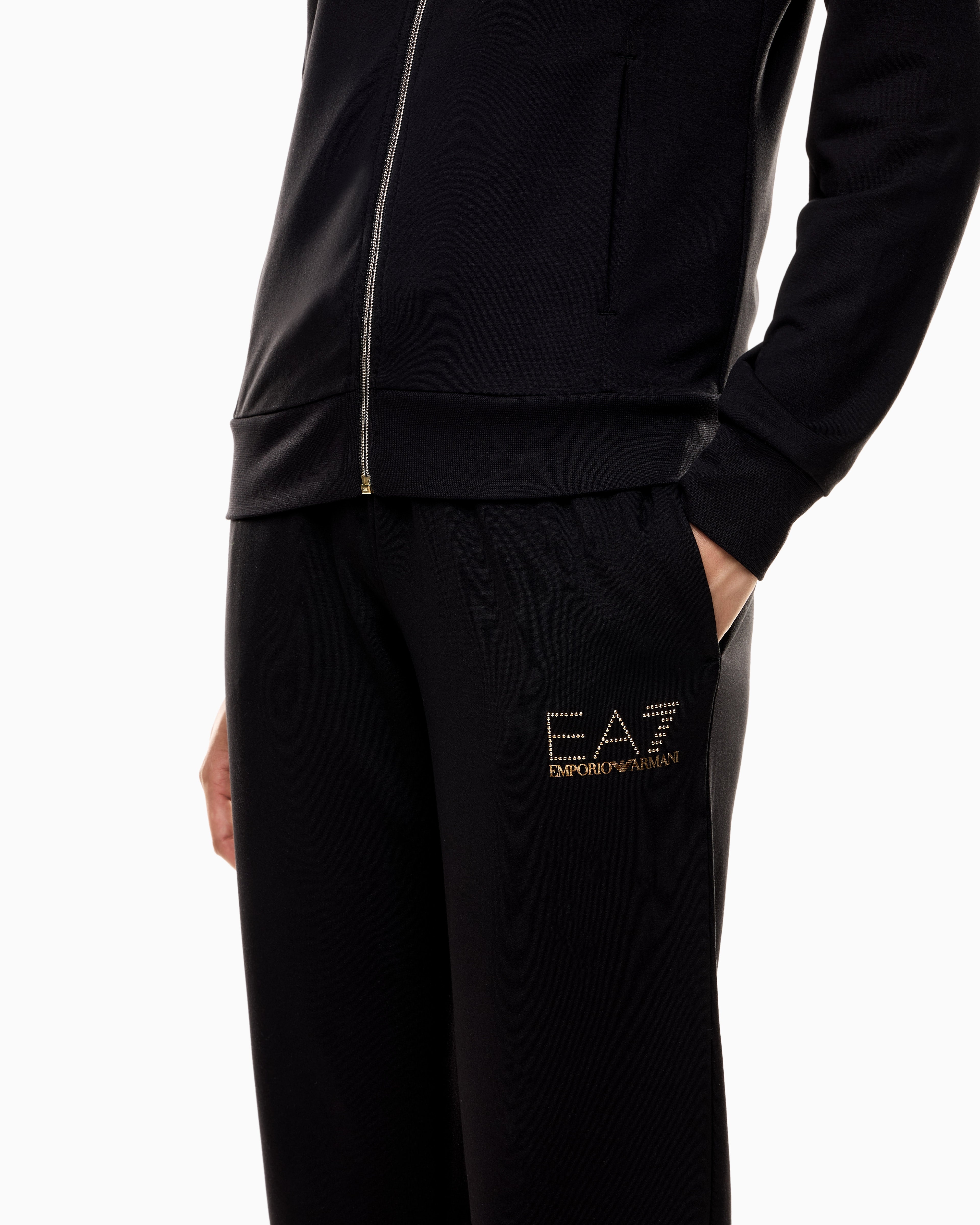 EA7 Stretch viscose-blend tracksuit