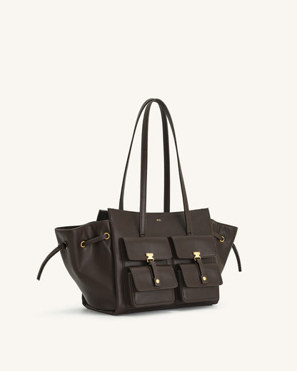 Jw Pei Linda Tote Bag Dark Brown