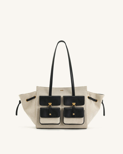 Jw Pei Linda Tote Bag Black Canvas
