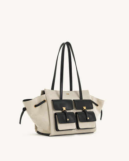 Jw Pei Linda Tote Bag Black Canvas