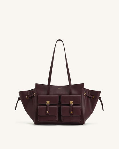 Jw Pei Linda Tote Bag Deep Burgundy