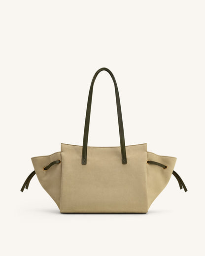 Jw Pei Linda Faux Suede Tote Bag Green